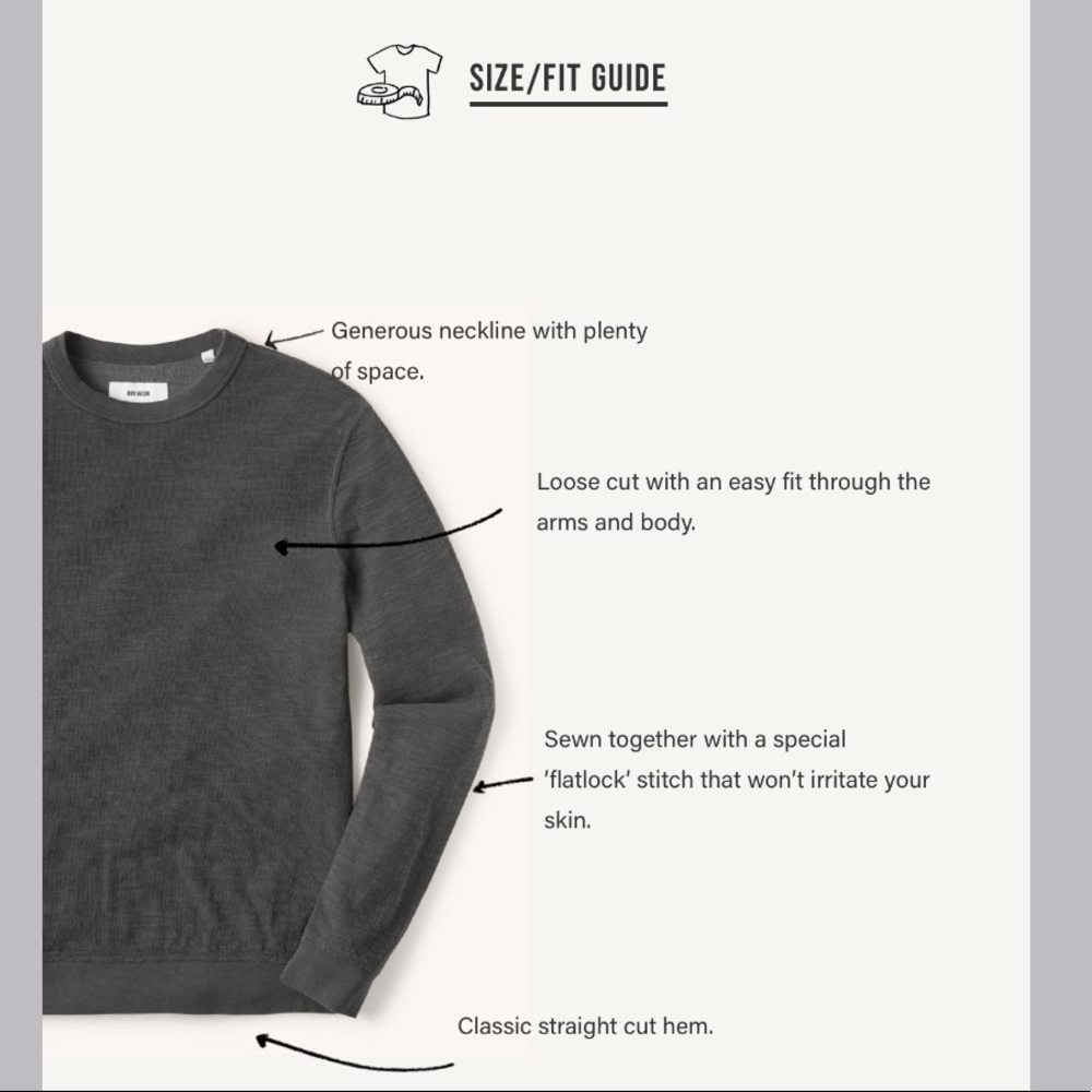 NWT Buck Mason Olive Double Slub Sweatshirt - Picture 4 of 6